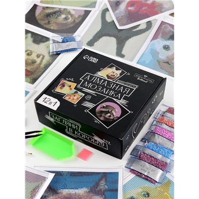 УЦЕНКА Набор алмазная мозаика 12 в1 «Мемы»