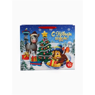 Пакет подарочный «С Новым годом!», XL 40×49×19 см