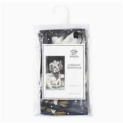 Полотенце Этель «Мгновения зимы» 40×73 см, 100% хлопок, саржа 190 г/м²