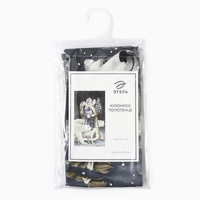 Полотенце Этель «Мгновения зимы» 40×73 см, 100% хлопок, саржа 190 г/м²