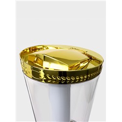 Башня пивная Empire, колба 3 л, ёмкость для льда, подсветка, пластик, золотистая