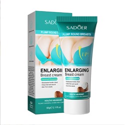 SADOER Крем для укрепления и подтяжки груди Enlargin Breast Cream Coconut, 60гр