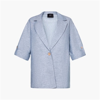 Пиджак женский MIST plus-size, размер 50, голубой