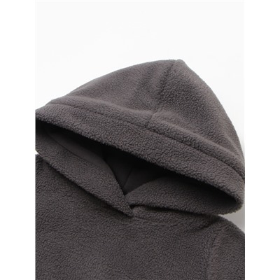 Худи - боди детское MINAKU, рост 62-68 см, графит, экрю