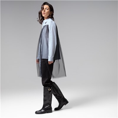 Рубашка из вискозы, Срочно на обложку (blue)