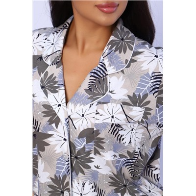 Пижама 55078 (Фиолетово-серый)