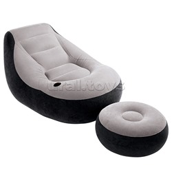 Надувное кресло 102х137х79см "Ultra Lounge" с пуфиком 64х28см, 100кг, 68564NP INTEX