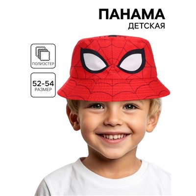 Панама детская для мальчика, размер 52-54 Человек-паук