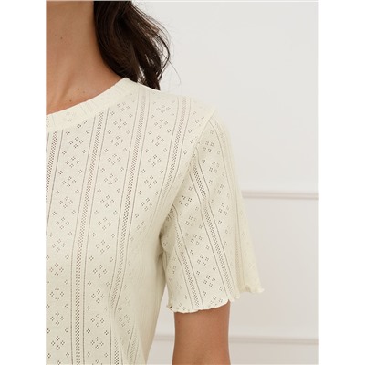 Omsa Пижама OmD 0260D POINTELLE Пижама жен. (Футболка+Шорты с гульфиком), СО