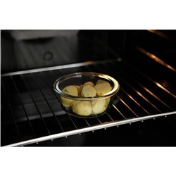 Контейнер Доляна Cook and Freeze, 370 мл, 13.5×6 см, с крышкой, жаропрочное стекло, МИКС