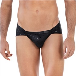 Черные трусы-джоки со звездочками Illusion Jockstrap