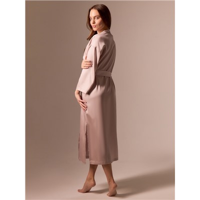 Халат домашний женский SL Tensel Home, размер 44-46, пудровый