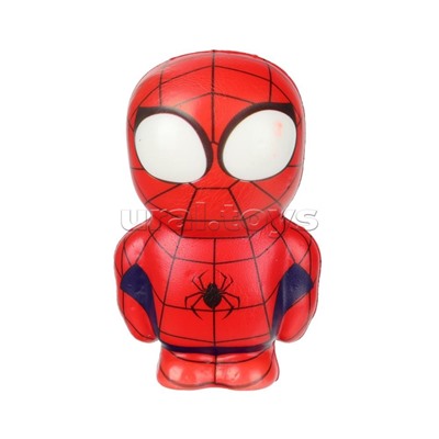 Игрушка - антистресс "Сквиш малыш" "Супер герои" красный, флоупак, Супер Жим