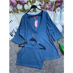 Комплект- двойка (топик + накидка)