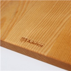Доска разделочная деревянная Adelica, 34(+-1 см)×18×1,8 см, берёза, в подарочной коробке