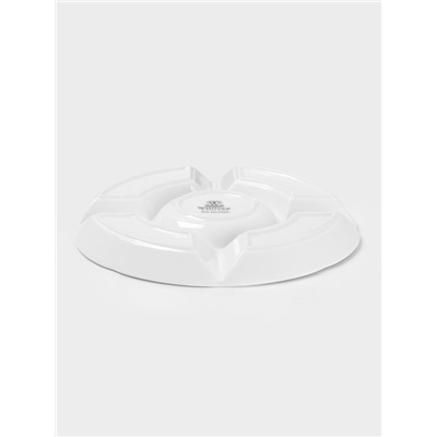 Менажница 5 ячеек Wilmax, d=24.5 см, фарфор, белая