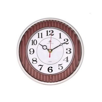Часы настенные 253x42x253мм Atlantis TLD-6909 brown