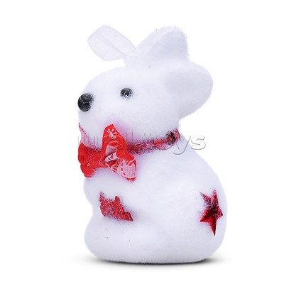 Набор новогодних украшений "Зайчата" (2шт х 10см)