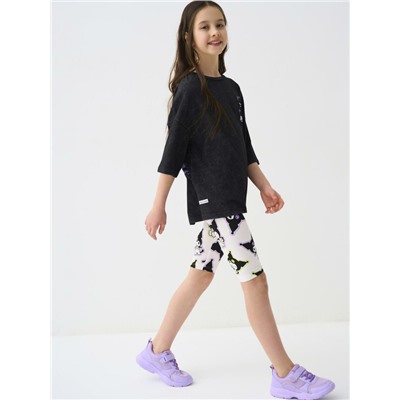 Брюки трикотажные для девочек (легинсы укороченные), 2 пары в комплекте