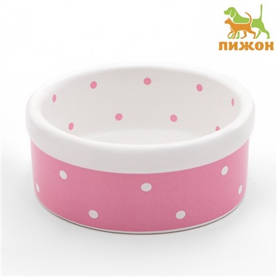 Миска керамическая Princess 100 мл малая 8.5×3.5 см, розовая