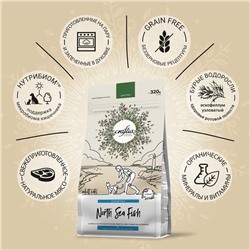 Сухой корм CRAFTIA HARMONA для взрослых кошек из рыбы северного моря 320 г
