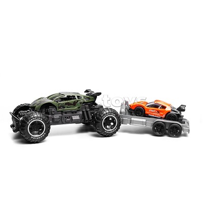 Машина "Вездеход с прицепом 5" р/у, 27 MHz, в коробке