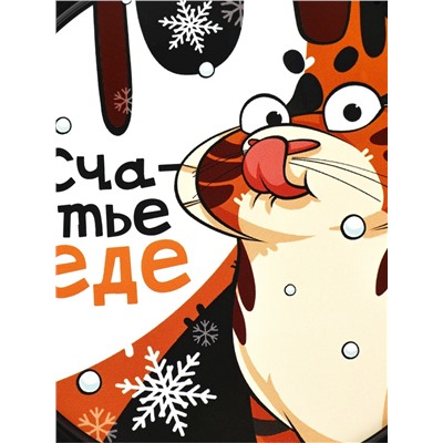 Ланч - бокс новогодний «Счастье в еде», 500 мл