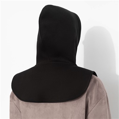 Капор-капюшон из хлопка, Слишком модно не бывает (чёрный)