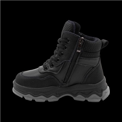 Ботинки зимние на меху А2437 черные