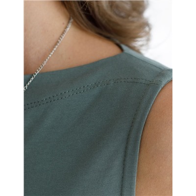 Топ из премиального хлопка с эластаном