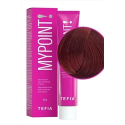 TEFIA Mypoint 6.5 Перманентная крем-краска для волос / Темный блондин красный, 60 мл KRISTALLER, 1114492