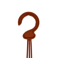 Подвес для кашпо «Ирис», h=48 см, пластиковый, цвет терракот