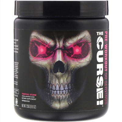 JNX Sports, The Curse, предтренировочный комплекс, тропический шторм, 250 г (8,8 унции)
