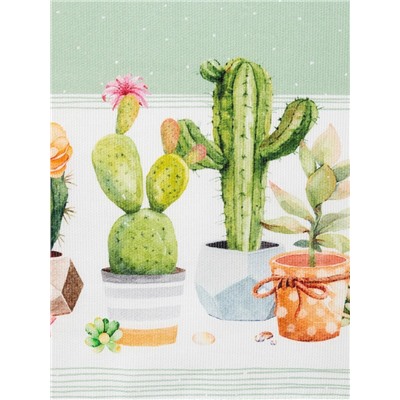 Фартук «Этель» Кактусы 70×60 см см, 100% хлопок, рогожка 160 г/м²