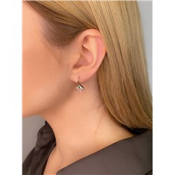 Подвеска из серебра с кристаллом премиум Австрия цв. мистикi родированная 925 пробы 0044п-001vm