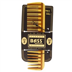 Bass Brushes, Большой деревянный гребень, комбинация с редкими/частыми зубьями