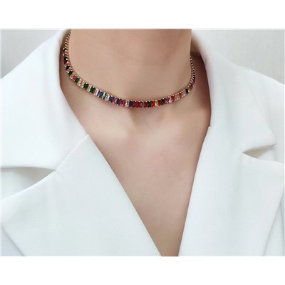 Колье с цирконами