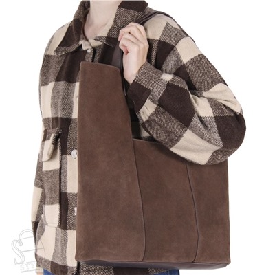 Сумка женская кожаная 9601VGAA brown Vitelli Grassi