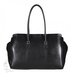 Сумка женская кожаная 1356THAA black Polina&Eiterou  в Новосибирске