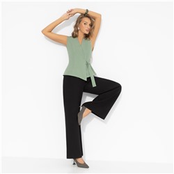 Жилет приталенный, Сила пастели (оливковый)