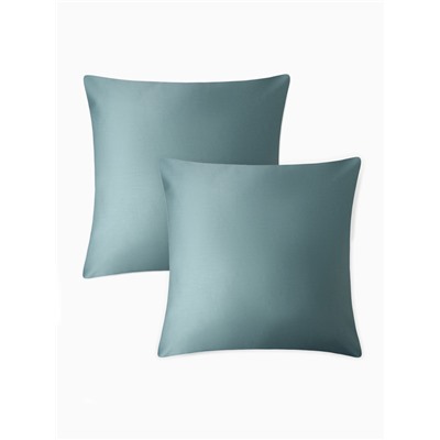 Комплект наволочек «Этель», 70×70 см, 2 шт., изумруд, мако-сатин, хлопок 100%