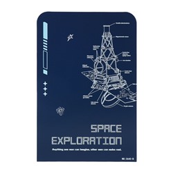 Держатель (ограничитель) подставка для книг, 2 штуки «Космическая станция», синий