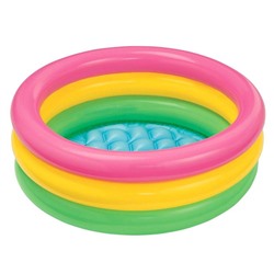 УЦЕНКА Бассейн надувной «Радуга», 61×22 см, от 1-3 лет, 57107NP INTEX