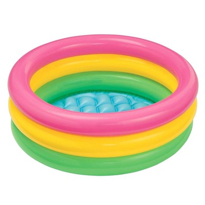 УЦЕНКА Бассейн надувной «Радуга», 61×22 см, от 1-3 лет, 57107NP INTEX