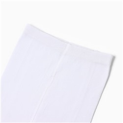 Колготки детские, цвет белый-синий, бордовые полоски, рост 116-122 см