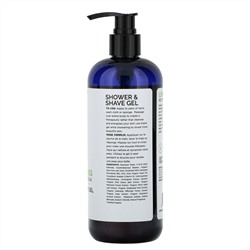 Mill Creek Botanicals, Shower & Shave Gel, Lemongrass, 14 fl oz (414 ml)