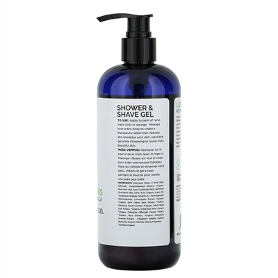 Mill Creek Botanicals, Shower & Shave Gel, Lemongrass, 14 fl oz (414 ml)