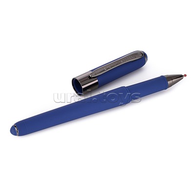 Ручка в футляре "MONACO" шариковая 0.5мм, синяя (синий корпус, голубая коробка)