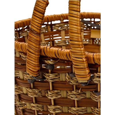 Корзина плетёная для хранения «Пикник», 26×35×37, ротанг