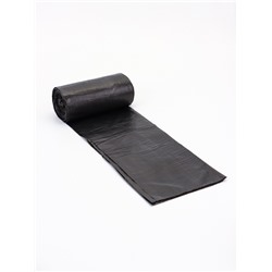 Мешки для мусора 160 л ПНД, 20 мкм, 10 шт. в рулоне, чёрные